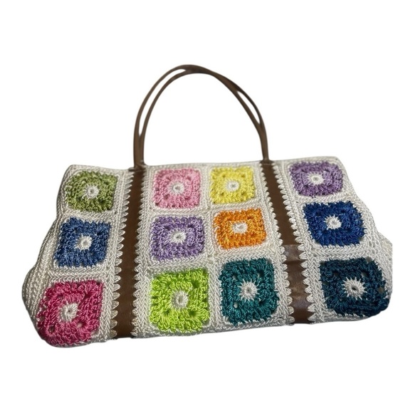 The Sak Women’s Multicolor Granny Square Crochet Tote/Shoulder Bag - Picture 7 of 7